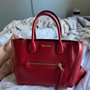Red Miu Miu Handbag